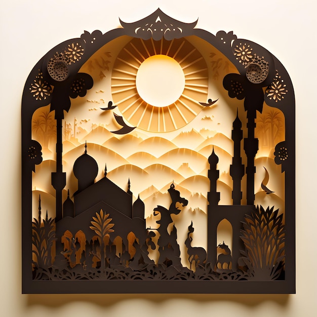 Wycinanka Diorama Ramadan