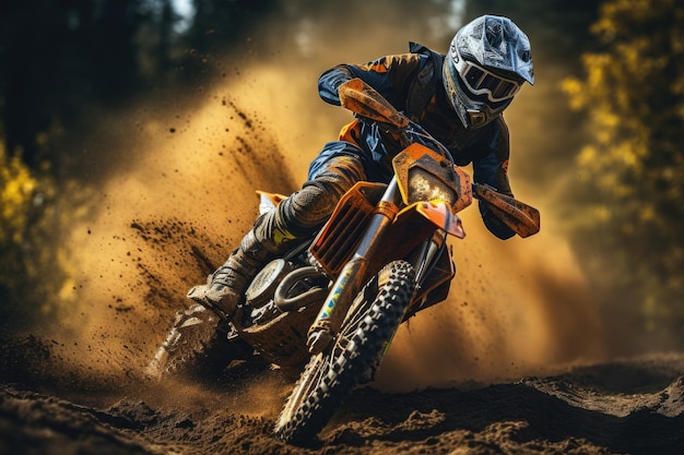 Wyczyn kaskaderski Motocross Rider39 z generatywną sztuczną inteligencją