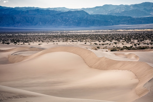 Wydmy Stovepipe Wells, Death Valley National Park, Kalifornia, USA