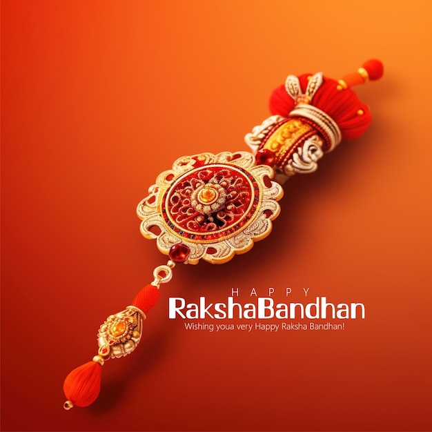 Wygenerowano ai Happy Raksha Bandhan Indian Festival Celebration