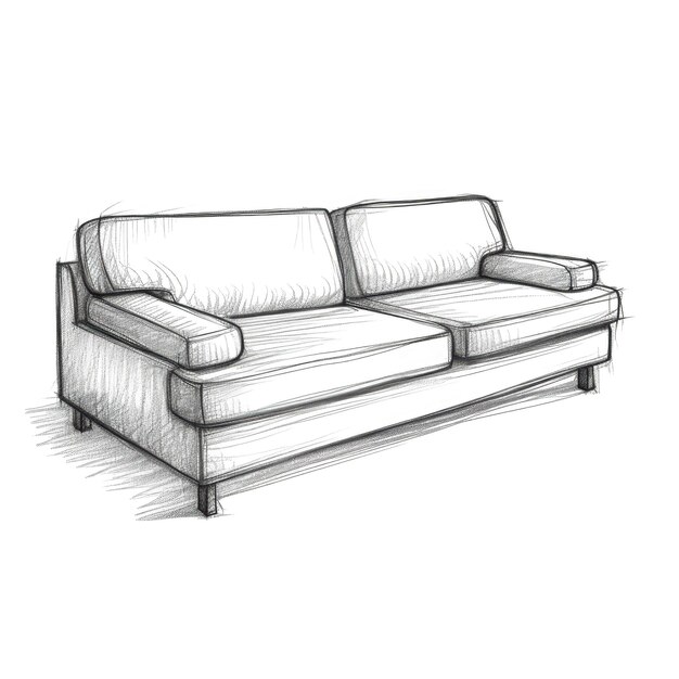 Wygenerowano ai mebli Sofa