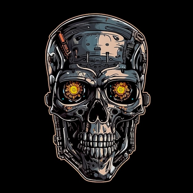 Wygenerowano sztuczną inteligencję metalicznej czaszki
