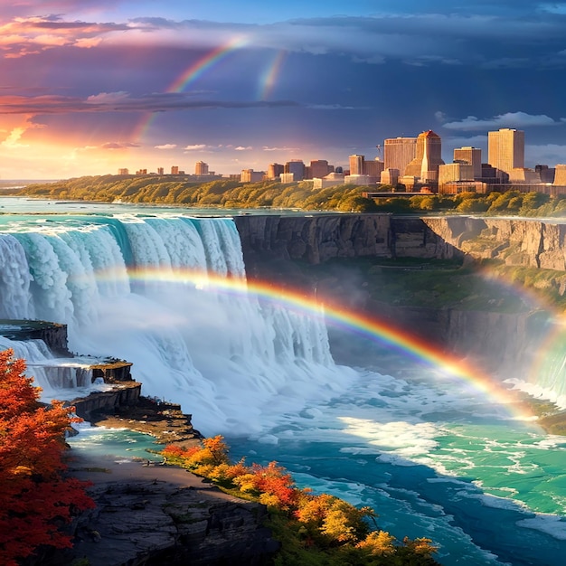 Wygenerowano wodospad Niagara