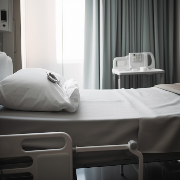 Wygodne łóżka szpitalne z regulowanymi zagłówkami