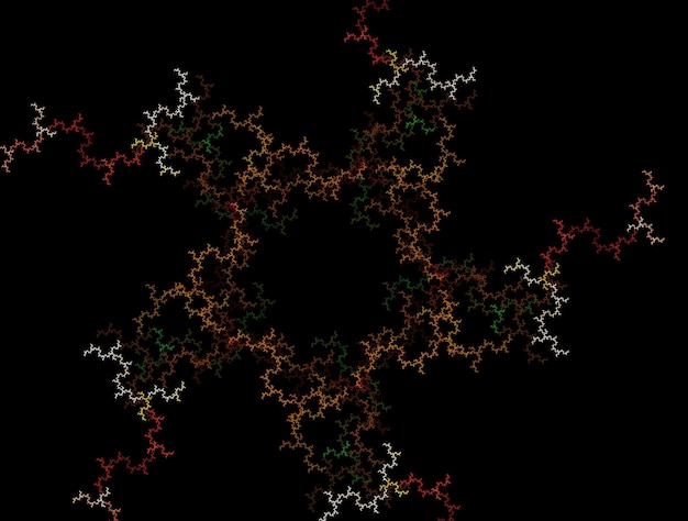 Wyimaginowany fraktalny abstrakcyjny obraz tła
