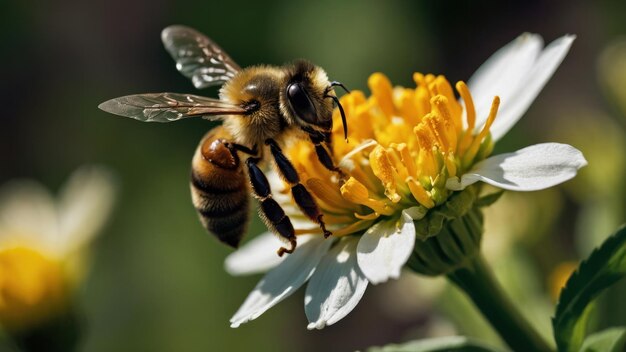 Wyjaśnij wzajemność między pszczołą a kwitnącym kwiatem