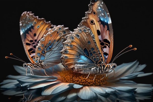 Wyjątkowa i kreatywna kolekcja pięknych ćmy i motyli Delikatny lot Cudowna łąka kwiatów poranna rosa słodkie owady skrzydła księżyc natura światło słoneczne