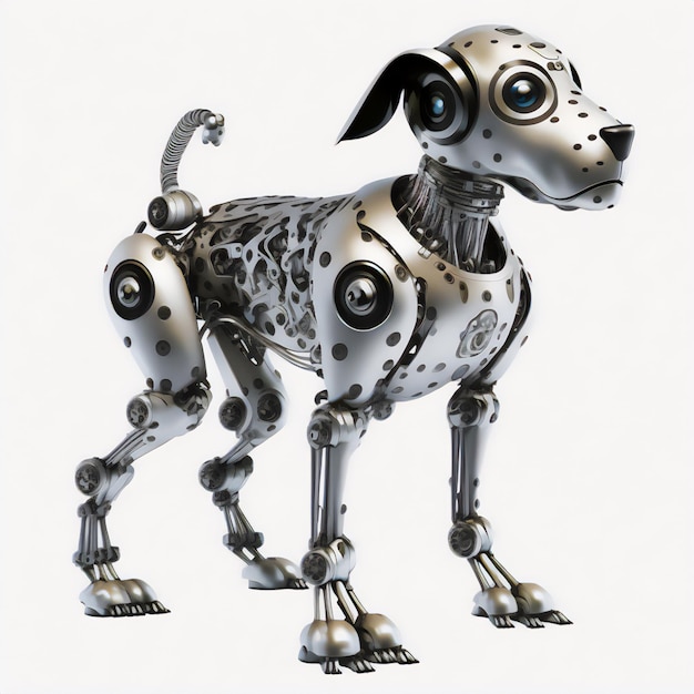 Zdjęcie wyjątkowa ilustracja psa robota, idealna dla entuzjastów technologii