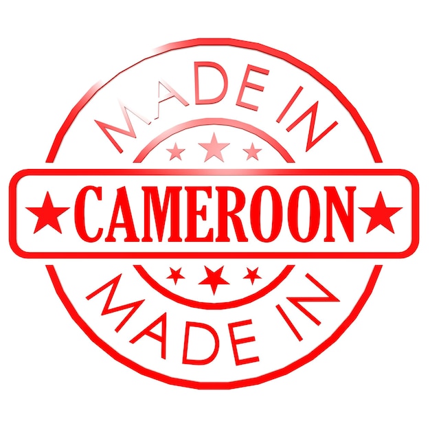 Wykonane w czerwonej pieczęci Kamerunu