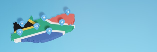 Wykorzystanie mediów społecznościowych i Telegramu w RPA do infografiki w renderowaniu 3D