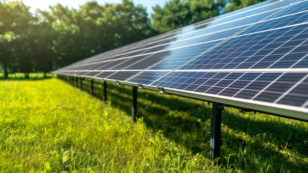 Wykorzystanie rozwiązań w zakresie czystej energii słonecznej za pomocą szeregu paneli słonecznych Generative AI