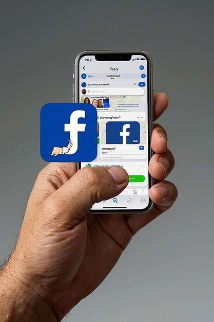 Zdjęcie wykorzystywanie globalnych połączeń biznesmen korzysta z facebooka do tworzenia międzynarodowych sieci
