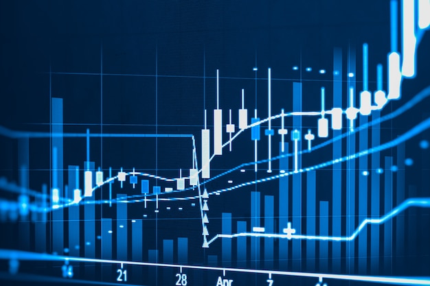 Wykres indeksu analizy danych giełdowych financail