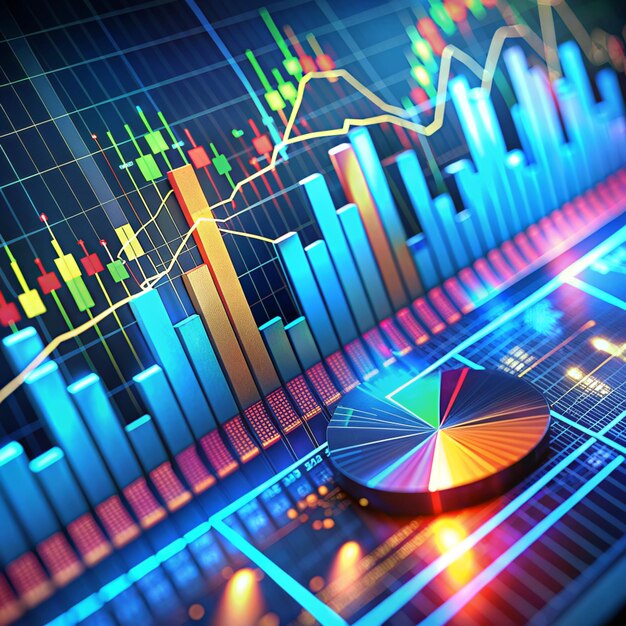 wykresy finansowe tło rozwój zapasów inwestycji finansowych wykres zapasów dla finansów