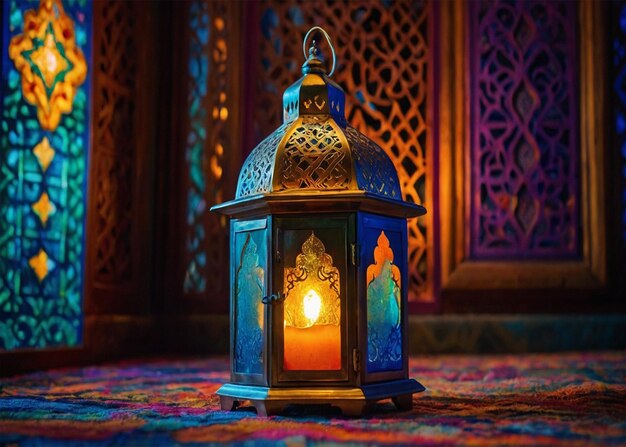 wyrafinowane marokańskie oświetlenie Ramadan Kareem