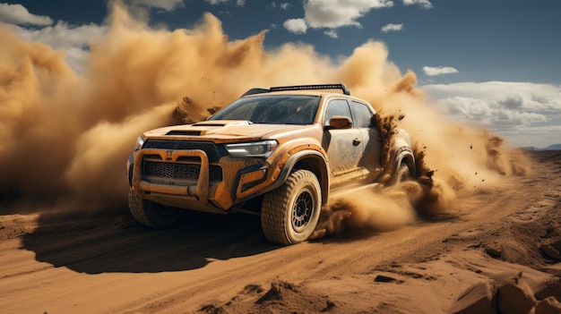 Zdjęcie wyścig w piasku na pustyni konkurs wyścig wyzwanie pustynia