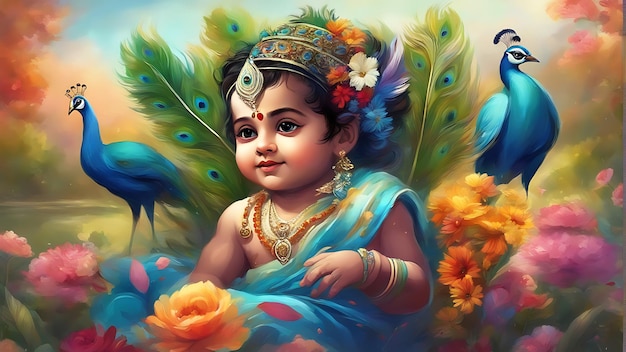 Wyślij serdeczne życzenia Janmashtami do wszystkich swoich bliskich Jai shri Krishna