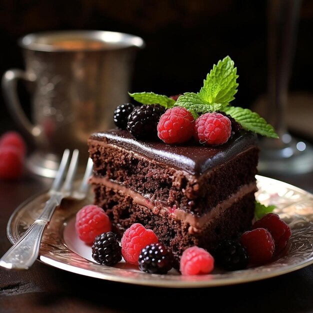 Wyśmienita rozkosz Ciasto czekoladowe Uwielbienie Ciasto czokoladowe Zdjęcie