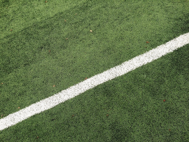 Wysoki kąt widoku boiska piłkarskiego