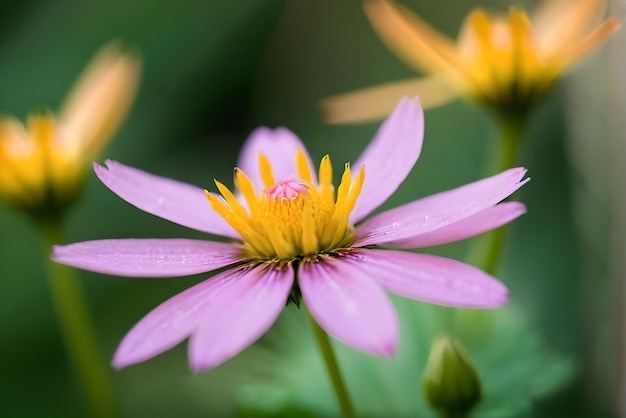 Wysokiej jakości fotografia szczegółowego bokeh kwiatów