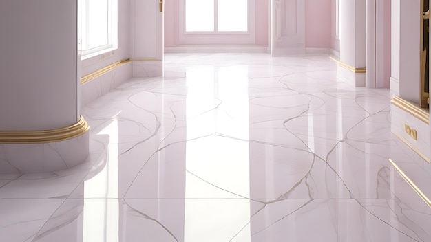 Wysokiej jakości marmurowe płytki i podłogi w ekskluzywnym różowym wzorze z regulacją 8k
