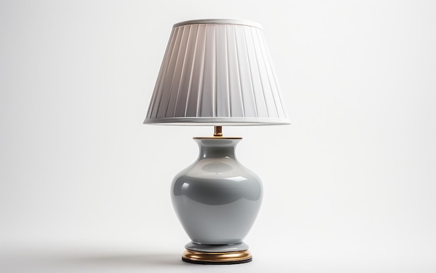 Wysokiej jakości realistyczna lampa na białym tle