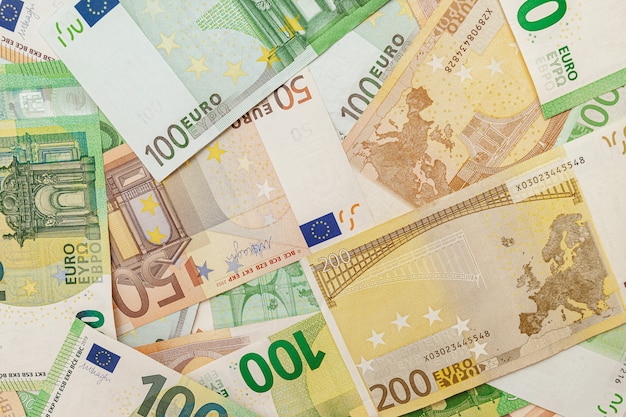 Wysokiej jakości tekstura banknotów euro