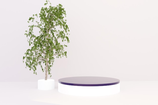 Wysokiej jakości tło podium renderowania 3d