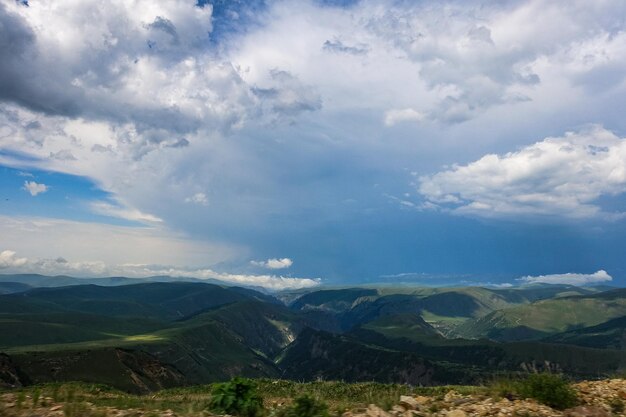 Wysokogórska droga do traktu JilySu Kaukaz KabardynoBałkaria Rosja