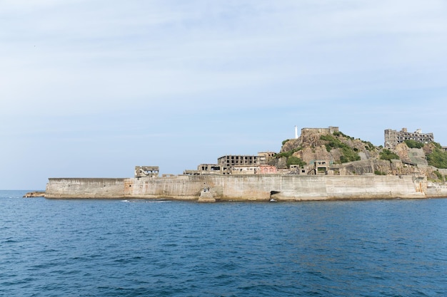 Wyspa Gunkanjima w mieście Nagasaki w Japonii