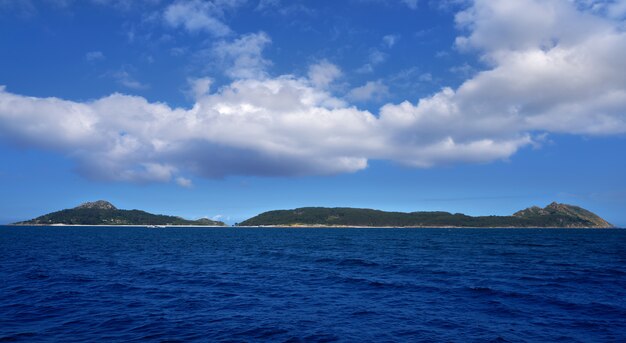 Wyspy Islas Cies w pobliżu Vigo Galicia Hiszpania