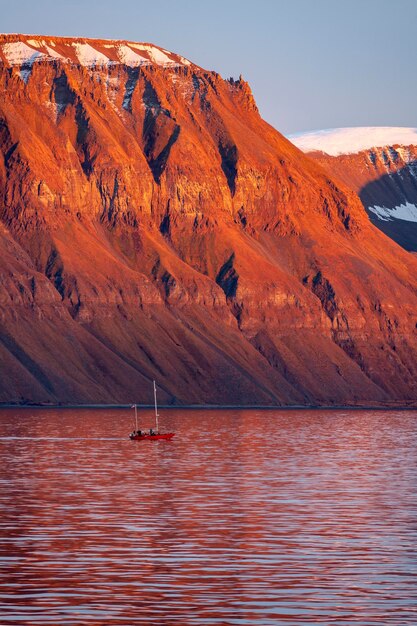 Wyspy Liefdefjord Svalbard w Arktyce