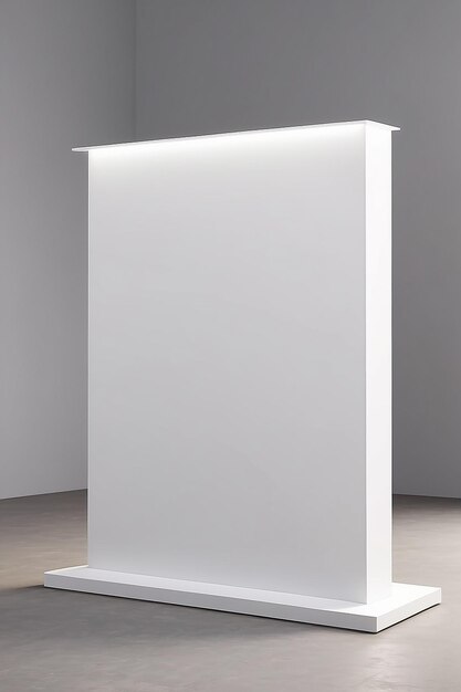 Zdjęcie wyświetlacz mockup z pustą białą pustą przestrzenią do umieszczania projektu