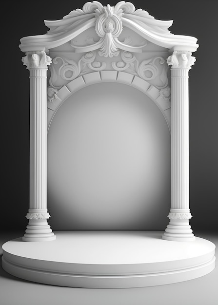 Zdjęcie wyświetlacz produktów white podium