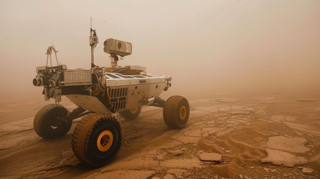 Wytrzymały rower badawczy zbiera dane o burzy pyłowej na Marsie w trudnych warunkach pogodowych