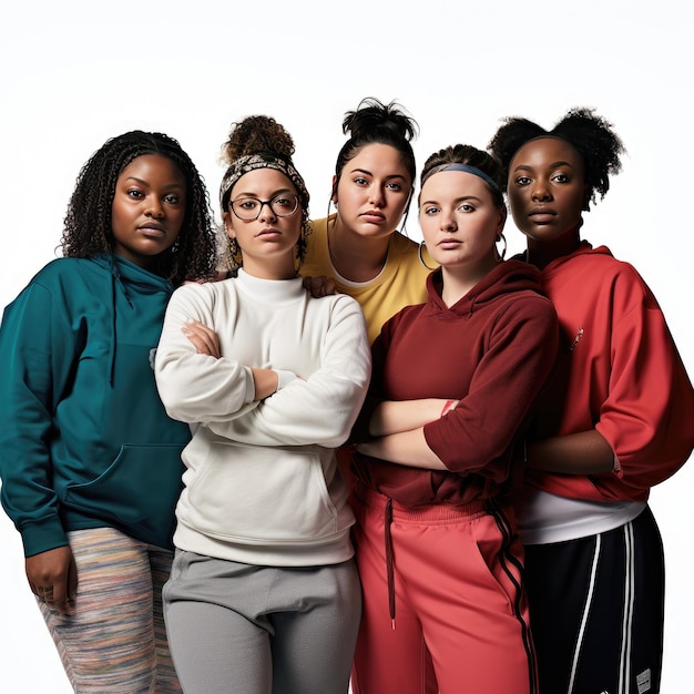 Wzmocniona różnorodność Pięć sportowych kobiecych cyfrowych awatarów jednoczy się na dynamicznej okładce Vogue’a