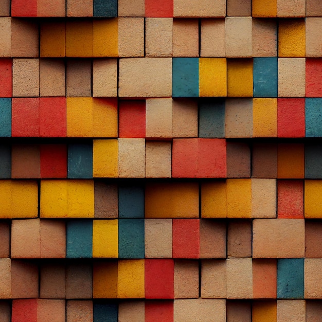 Zdjęcie wzór bloków, tworzony przez ai