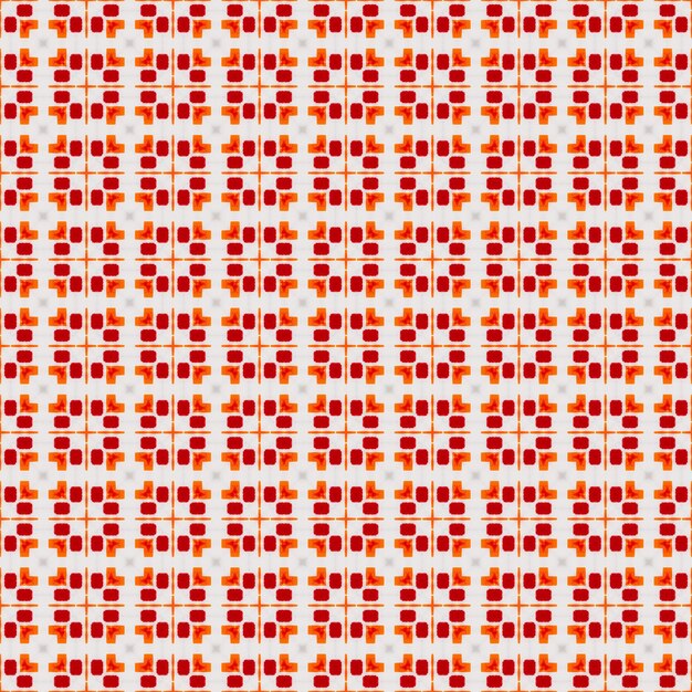 Wzór czerwonych i żółtych kwadratów z napisem love na górze.