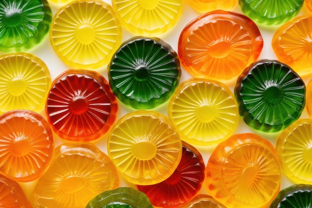 Zdjęcie wzór jelly candies generowany przez sztuczną inteligencję