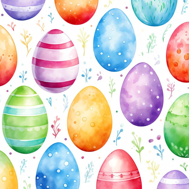 wzór kolorowych jaj