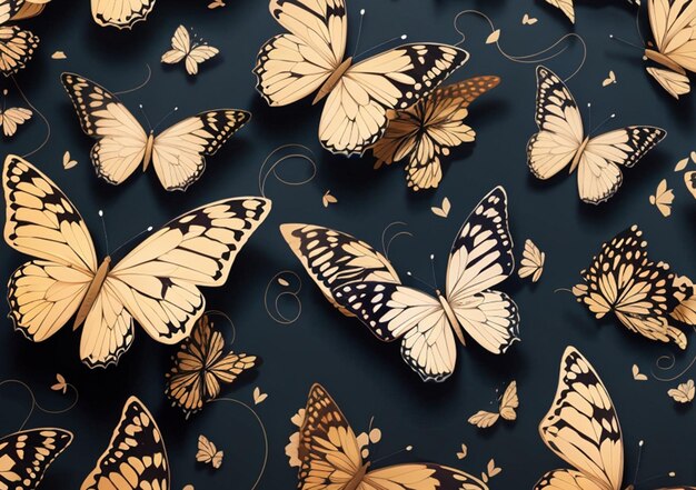 wzór motyla