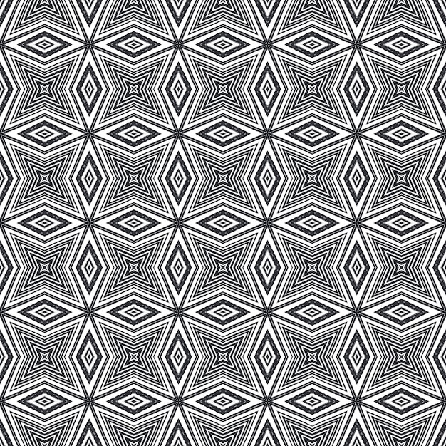 Wzór mozaiki Czarny symetryczny