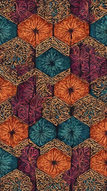 Wzory Geometryczne Motywy Tkaniny Motywy Batik Motywy Geometryczne Wzory Bezszwowe Tapety