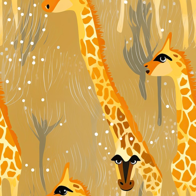 Wzory inspirowane fakturą plamek żyrafy