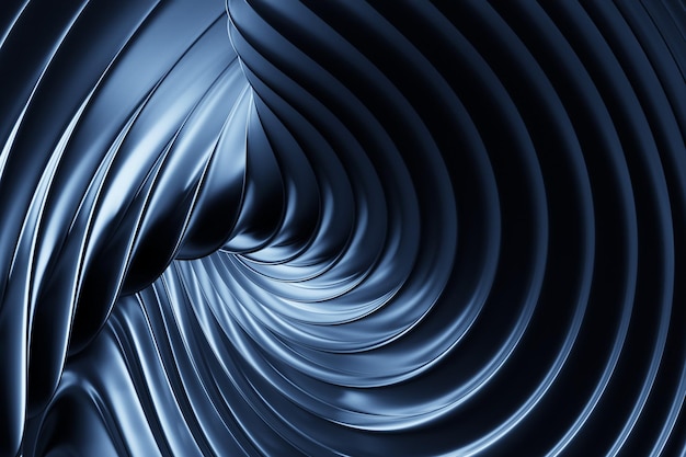 Zdjęcie wzory niebieskich pasków nowoczesne tła w paski linie o zmiennej grubości ilustracja 3d