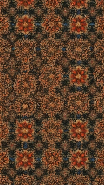 Wzorzec etniczny abstrakcyjny kalejdoskopowy wzór tkaniny tekstura lub tło