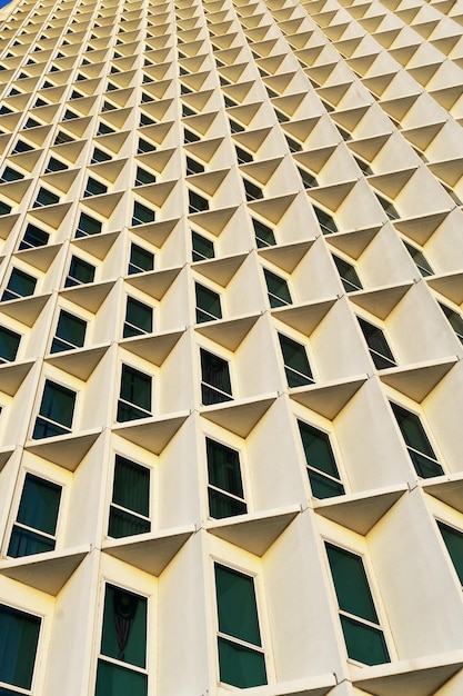 Wzorzec fasady typu tarasu budynku miejskiego