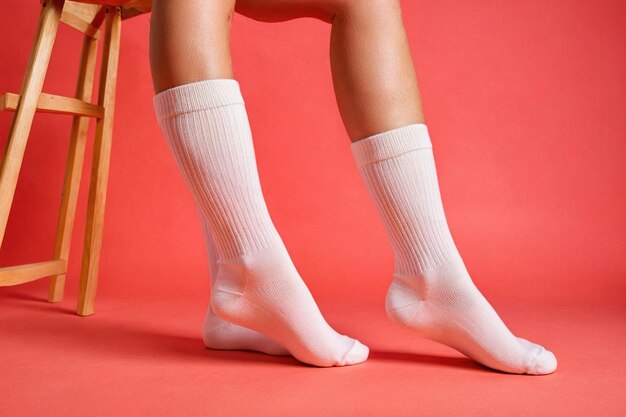 Wzorzec opakowania produktu zdjęcie reklamowego studia Socks