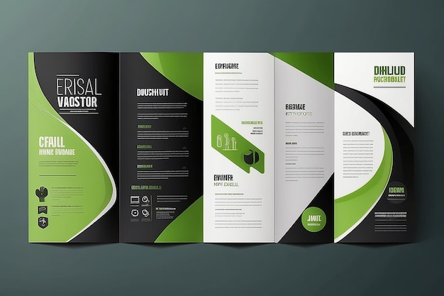 Wzorzec projektu broszury dla reklamy edukacji biznesowej