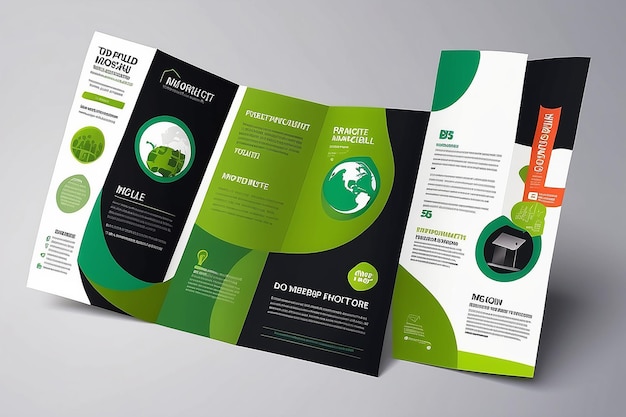 Wzorzec projektu broszury dla reklamy edukacji biznesowej
